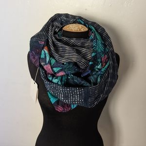 LOFT Floral Tropical Print Infinity Scarf